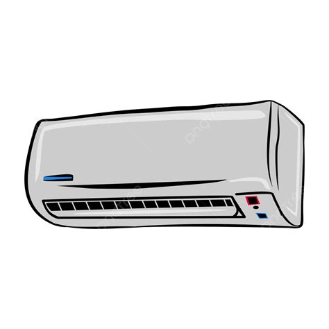 Air Conditioner Cartoon PNG Image, Hand Drawn Air Conditioner Vector ...