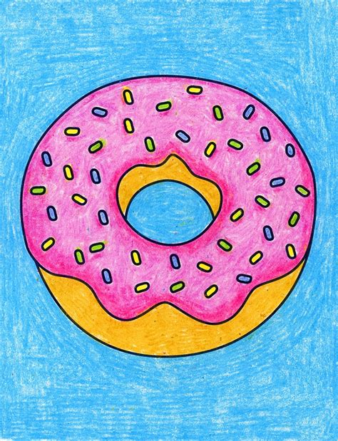 How to Draw a Donut · Art Projects for Kids — JINZZY