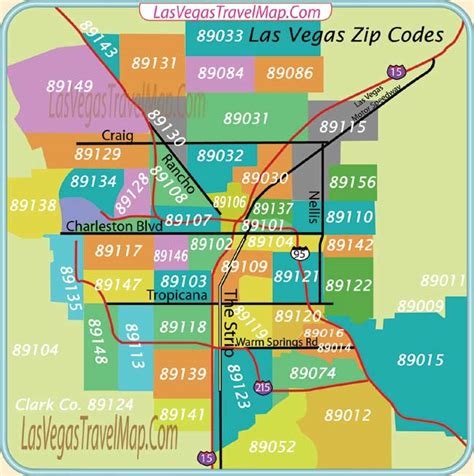 Printable Las Vegas Zip Code Map