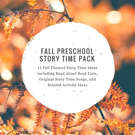 12 Fall Themed Preschool Story Time Ideas - My Storytime corner