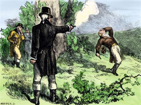 Hamilton-Burr Duel 1804 Nan Artists Reconstruction Of The Duel Fought ...