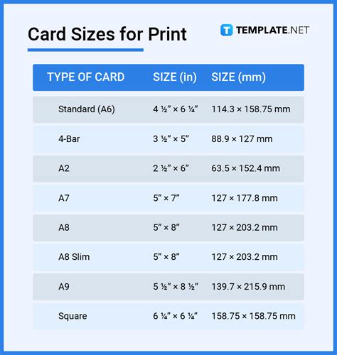 Card Size - Dimensions, Inches, mm, cms, Pixel | Free & Premium Templates