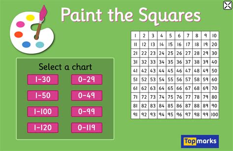 Paint the Squares - Interactive Number Charts | Math manipulatives ...