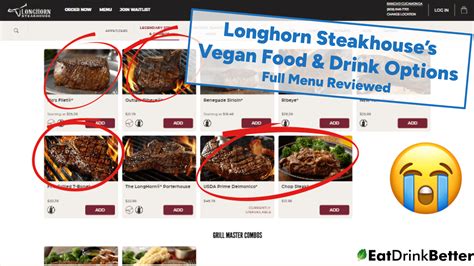 Longhorn Steakhouse Vegan Food & Drinks [2023 Menu & Options]