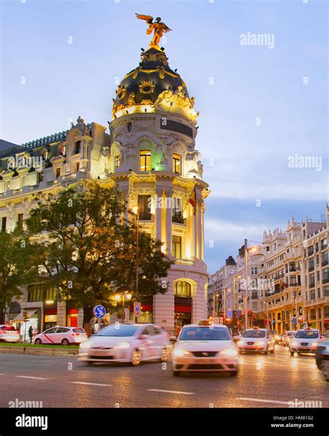 Gran via architecture. Madrid, Spain Stock Photo - Alamy