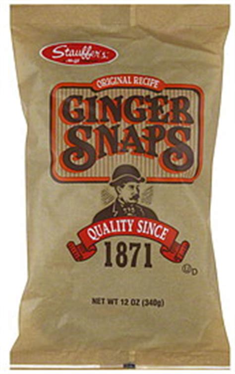 Stauffer's Ginger Snaps Original Recipe 12.0 oz Nutrition Information ...