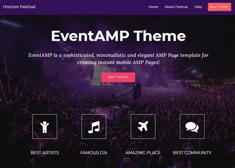 Website Event Template