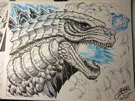 Godzilla 2014 Sketch at PaintingValley.com | Explore collection of ...