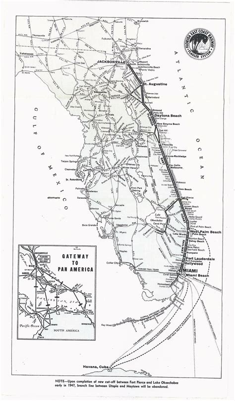 Florida East Coast Railway, System Map, 1946 | From December… | Flickr