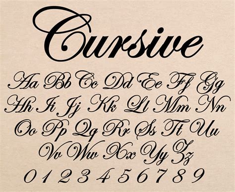 Cursive Font Wedding Font Vintage Cursive Font Lovely Font Old Cursive ...