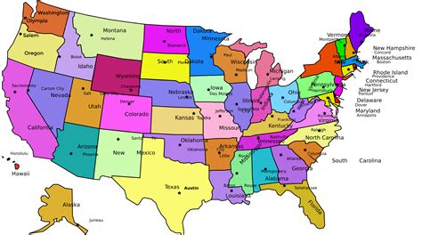 Map of USA States