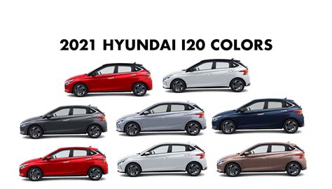 2021 Hyundai i20 Colors: Red, White, Silver, Grey, Starry Night - GaadiKey