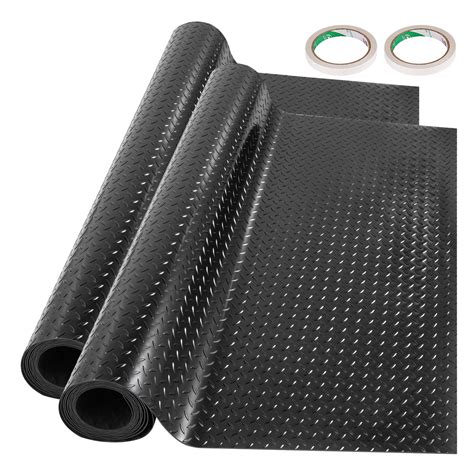 VEVOR Garage Floor Mats 2 Rolls 25.6 x 3.6 Ft Garage Mat 2.5mm ...