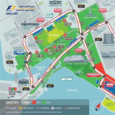 F1 Singapore Circuit Map