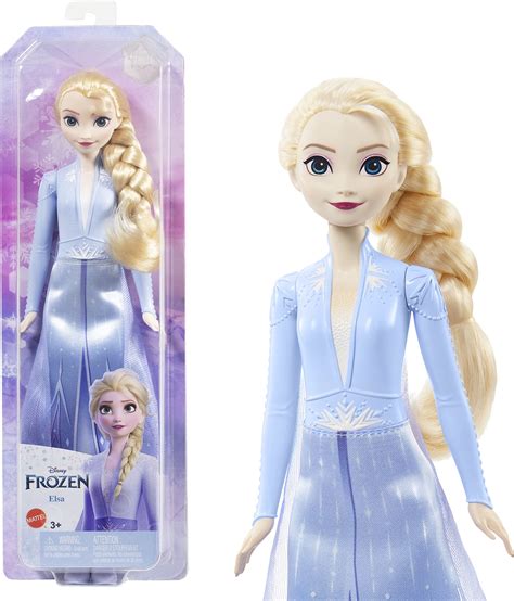 Buy Mattel Disney Princess Dolls, Elsa Posable Fashion Doll with ...