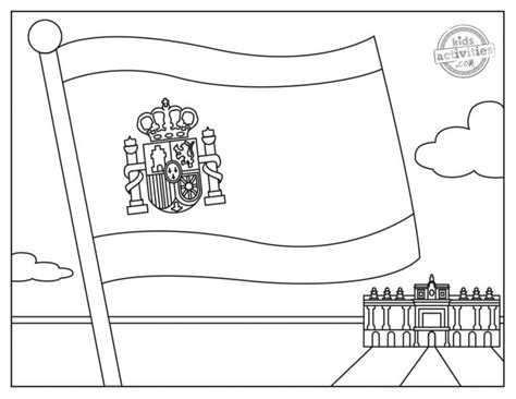 Traditional Spain Flag Coloring Pages Kids Activities Blog |Kids Activities