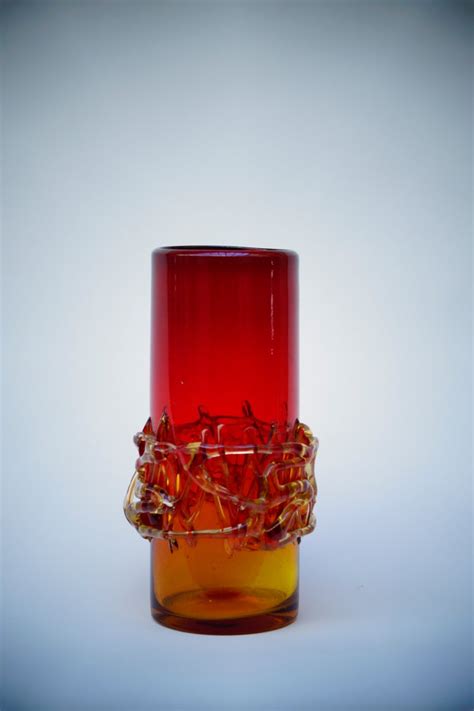 Handmade Polish Glass Vase by Jerzy Słuczan-Orkusz for Krakow Glass ...