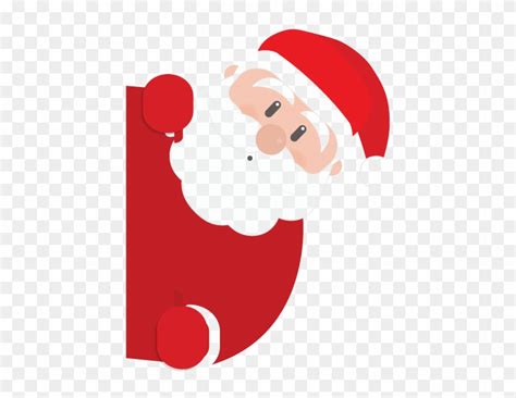 Santa Png Transparent Image - Peeking Santa Claus - Free Transparent ...