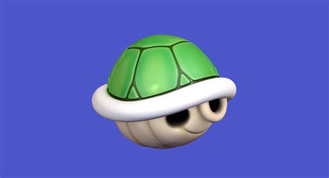 Turtle Shell Green Super Mario 3D Model - TurboSquid 1405503