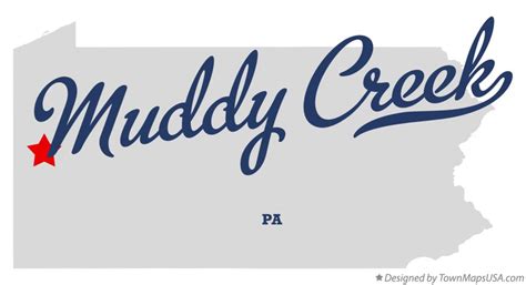 Map of Muddy Creek, PA, Pennsylvania