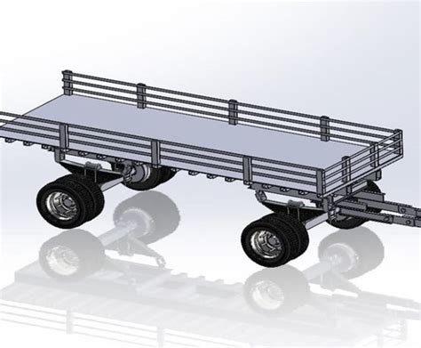 Tractor Trolley - download free 3D model by harishkakde - Cad Crowd