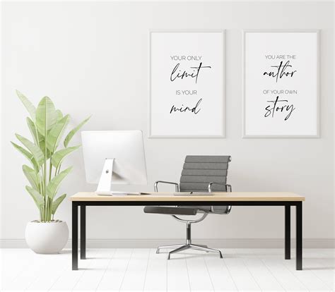 Printable Motivational Quotes Office Poster Office Wall Art - Etsy