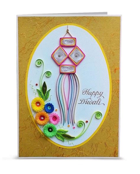 Handcrafted Emotions Handmade Diwali Greeting Card : Amazon.in: Office ...