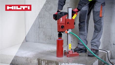 HOW TO use Hilti DD 120 diamond coring tool for wet drilling into ...