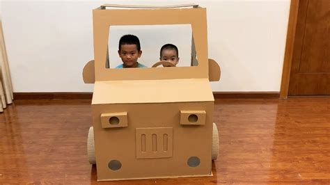 DIY | How to make a car with cardboard for kids | Amazing Cardboard DIY ...