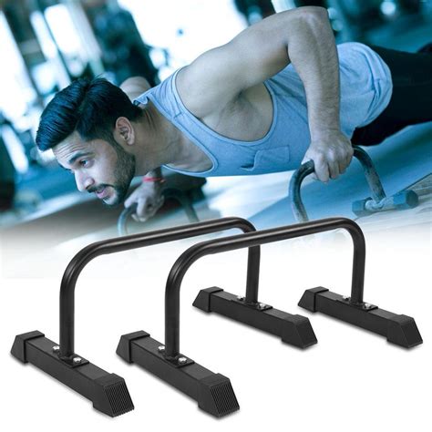 FAGINEY Push Up Bar, 2pcs Ultimate Body Press Parallettes Gravity ...