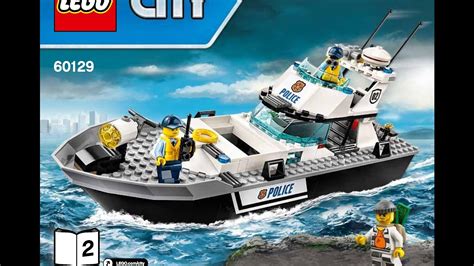 LEGO CITY Police Patrol Boat 60129 Instructions DIY Book 2 - YouTube