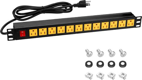 Buy Rack Mount Power Strips, Rack PDU Power Strip Surge Protector, 1U ...