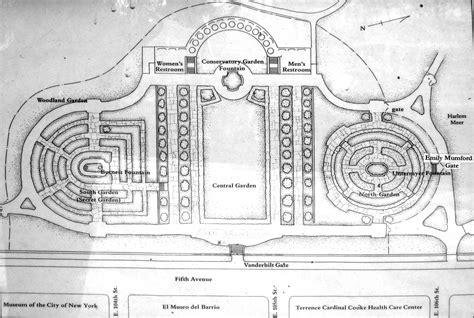 Central Park Conservatory Garden Map - Central Park NY • mappery