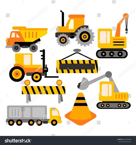 Construction Truck Vector Clip Art Yellow: เวกเตอร์สต็อก (ปลอดค่า ...