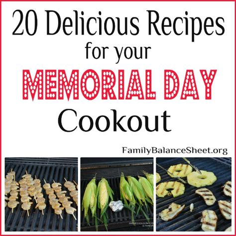 Delicious Ideas for your Memorial Day Cookout