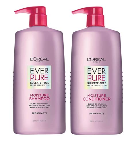 Amazon.com : L'Oreal Paris EverPure Moisture Sulfate Free Shampoo and ...