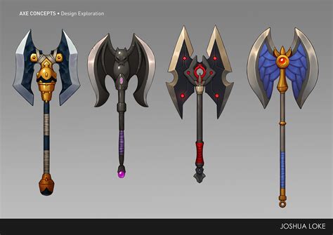 ArtStation - Prop Design - Fantasy Axes