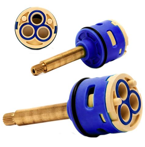 Buy Universal Replacement Brass Shower Cartridge, 3 Way Panel Diverter ...