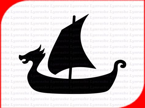 Viking Ship Silhouette SVG, Svg, Dxf, Cricut, Silhouette Cut File ...