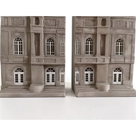 Plaster Architectural Bookends - Timothy Richards | Chairish