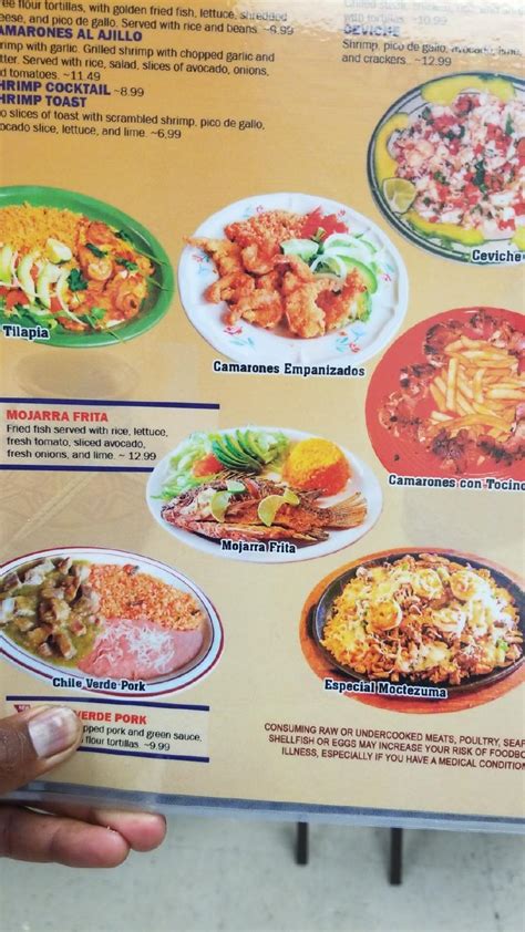 Menu at Moctezuma Grill 2 restaurant, Wynne