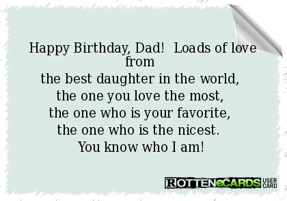 Funny Birthday Wishes For Daddy