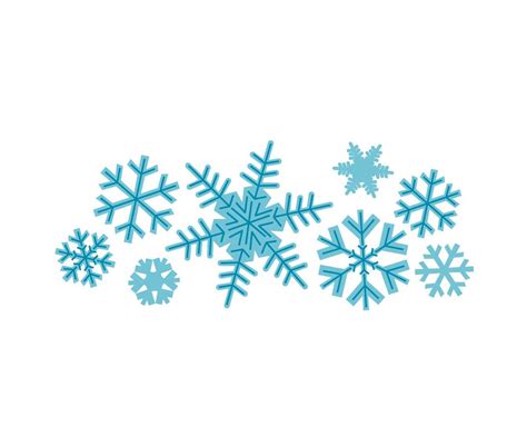 Snowflake Clipart Snowflake Border