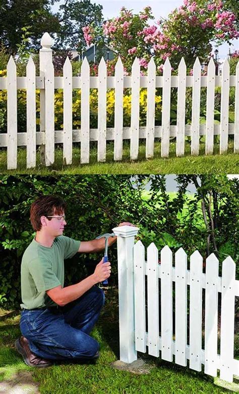 DIY Classic White Picket Fence — Homebnc