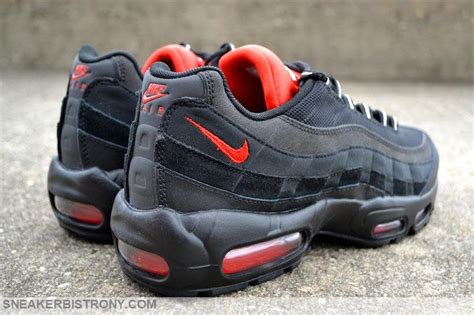 Nike Air Max 95 Essential Black/Challenge Red | Sole Collector