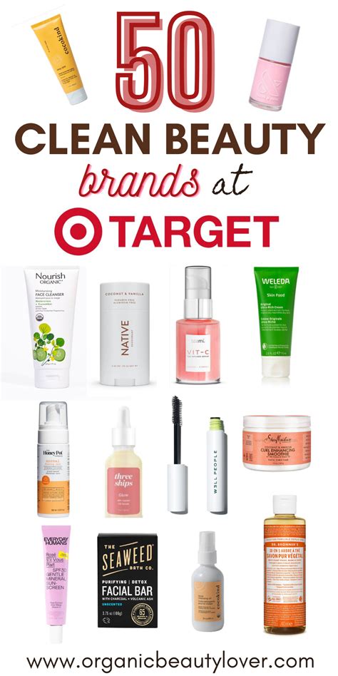 Best Clean Beauty Brands at Target: 50 Natural Brands - ORGANIC BEAUTY ...