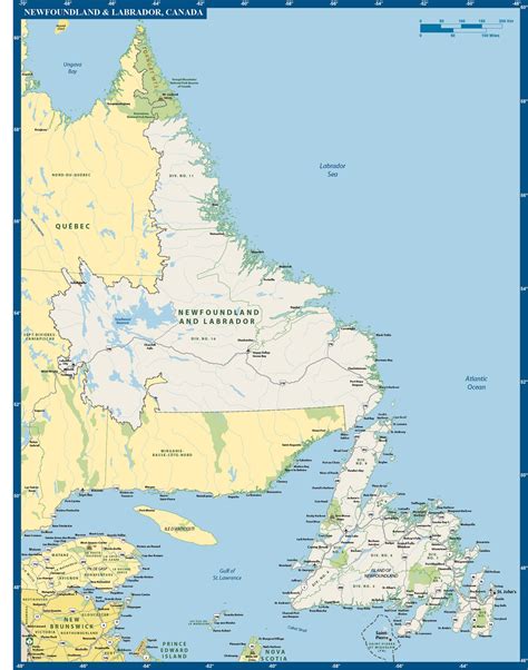 Newfoundland Province Map | Digital| Creative Force