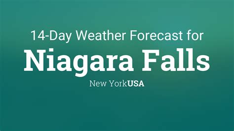 Niagara Falls, New York, USA 14 day weather forecast