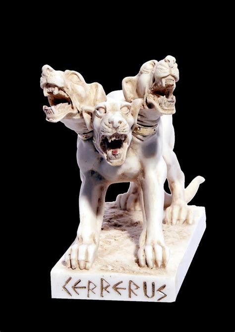 Cerberus greek alabaster statue