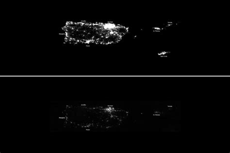 Satellite Photos Show Puerto Rico Left in the Dark After Hurricane Maria